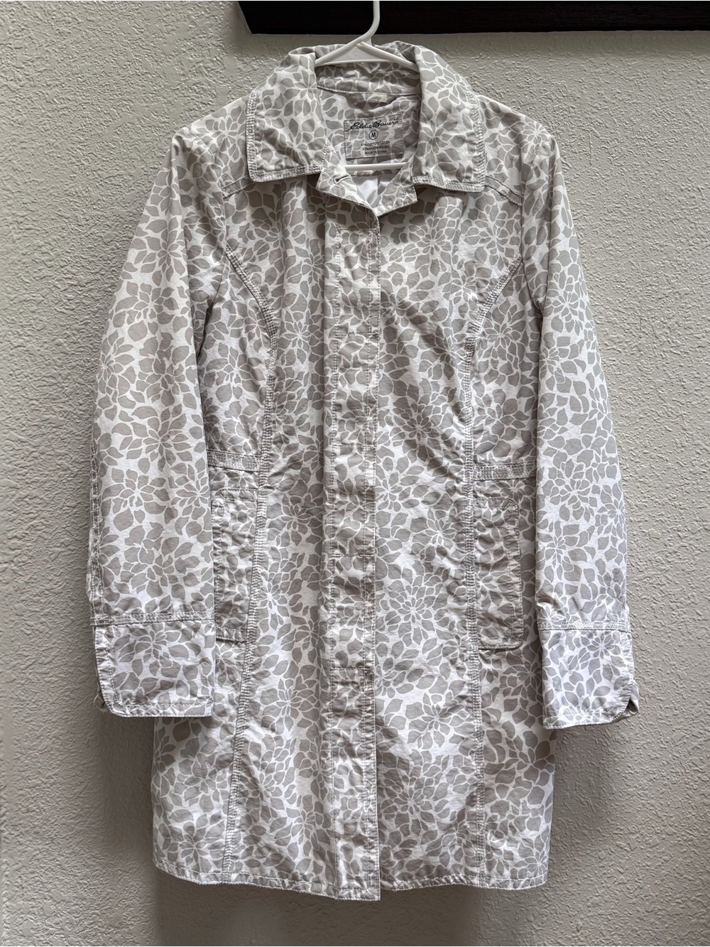 Eddie Bauer Floral Trench Jacket